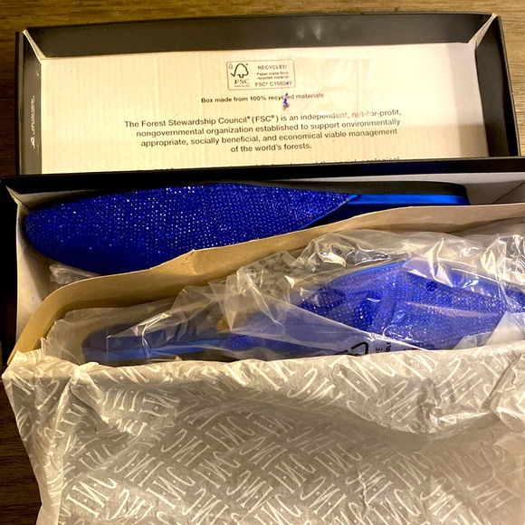 NIB [INC International Concepts] Joslyn Crystal Flat Slide Mules Women’s Sz 7 - Picture 9 of 13